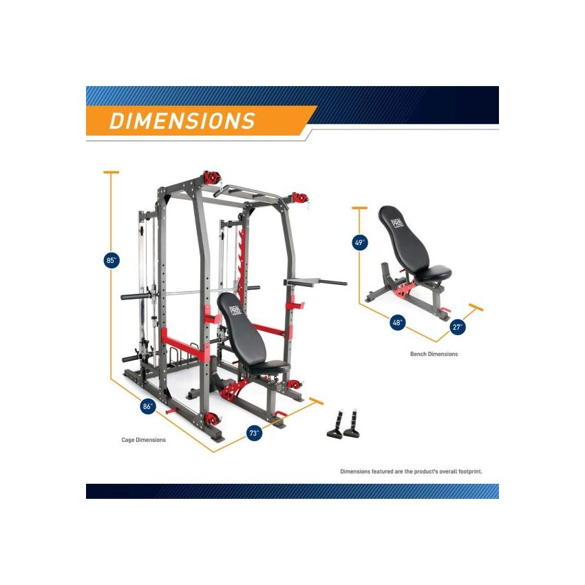 Marcy Pro Smith Machine Home Gym Training System Cage, Model SM 4903