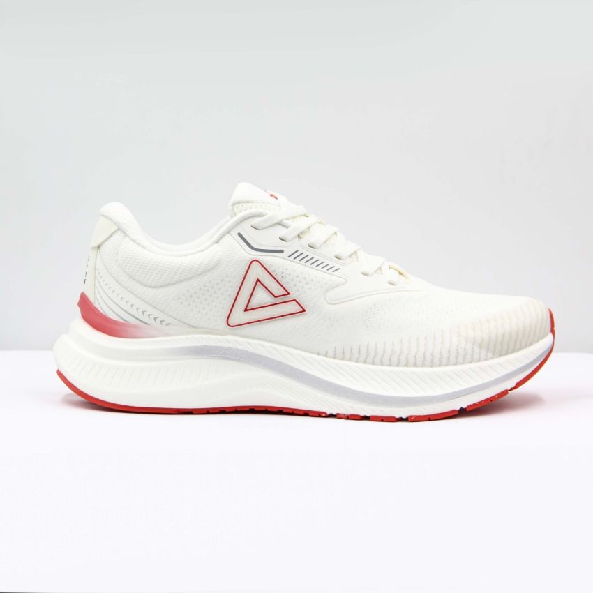 PEAK RUNNING TRAINING SHOES MEN ET43137H WHITE/RED